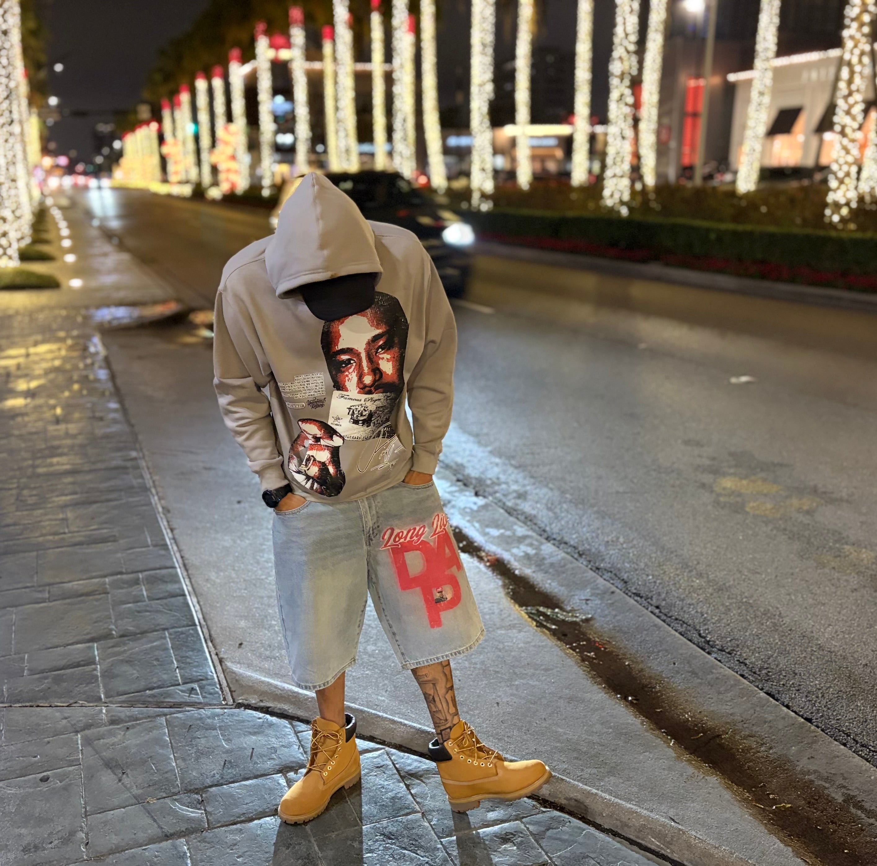 Long Live Da P PLATINUM HOODIE