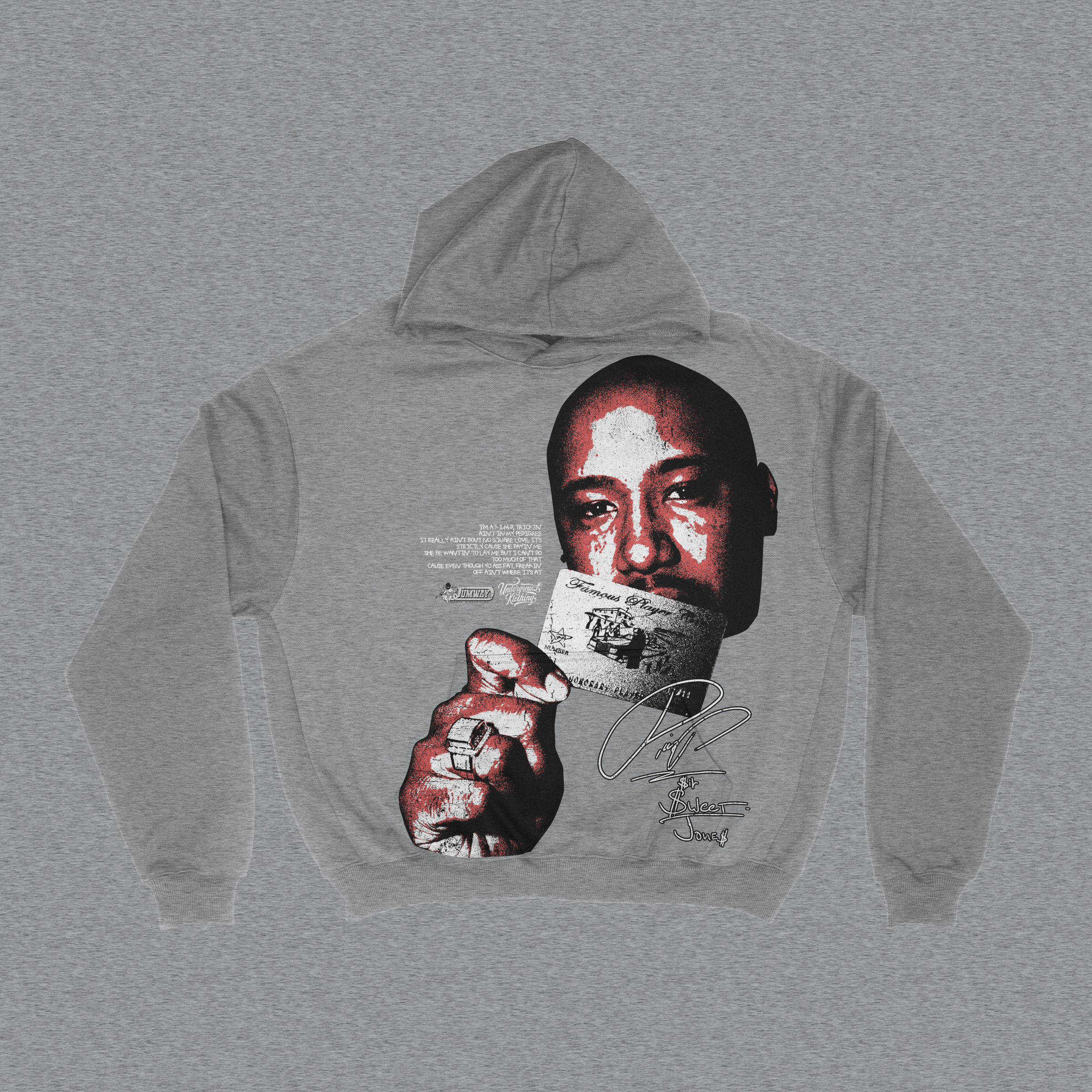 Long Live Da P PLATINUM HOODIE